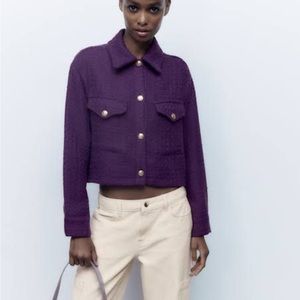 Zara Cropped tweed jacket